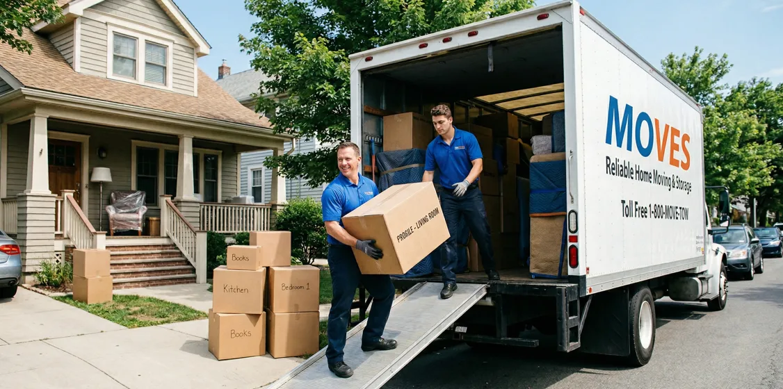 Professional movers packing boxes — the quality of leads determines the quality of bookings